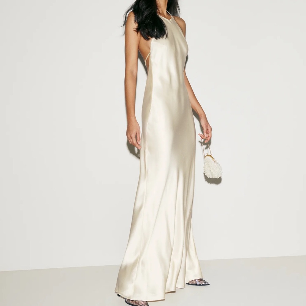 Reformation Jeany Silk Dress